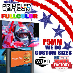 Full Color Led Signs 12.5″ H x 37.75″ W (P5MM – SMD)